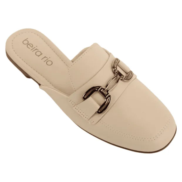 Mule Feminino Bico Quadrado Beira Rio 4323.100 Creme