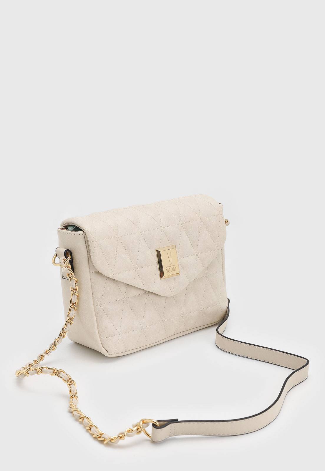 Bolsa Tiracolo Vizzano Alça Corrente Off-White - Imagem 2
