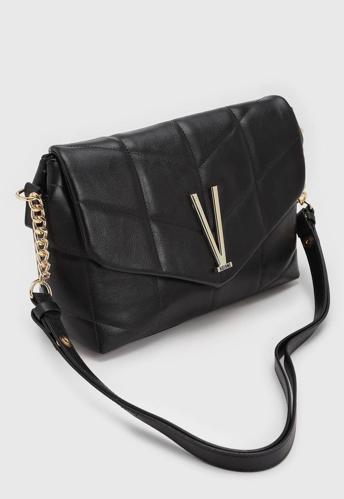 Bolsa Tiracolo Vizzano Matelassê Preta - Imagem 2