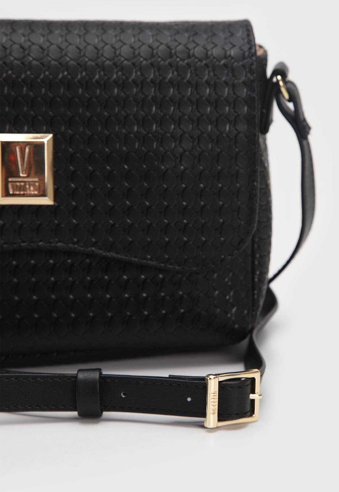 Bolsa Transversal Vizzano Alça Ajustável Preta - Imagem 5