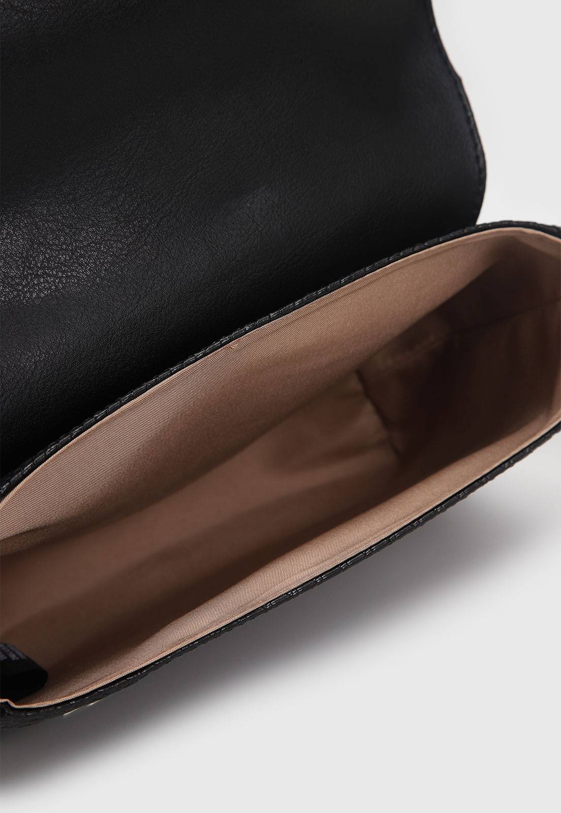 Bolsa Transversal Vizzano Alça Ajustável Preto | Caramelo | Off White - Imagem 18