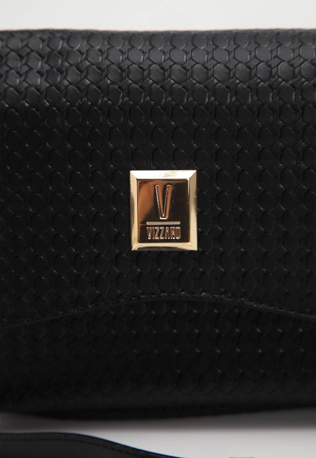 Bolsa Transversal Vizzano Alça Ajustável Preto | Caramelo | Off White - Imagem 15