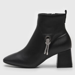 Bota Vizzano Cano Curto Preta – Preto