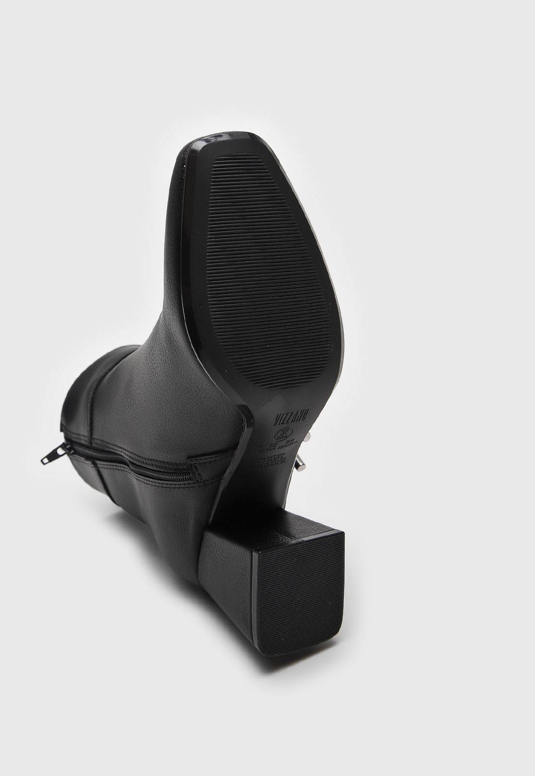 Bota Vizzano Cano Curto Preta – Preto - Imagem 3