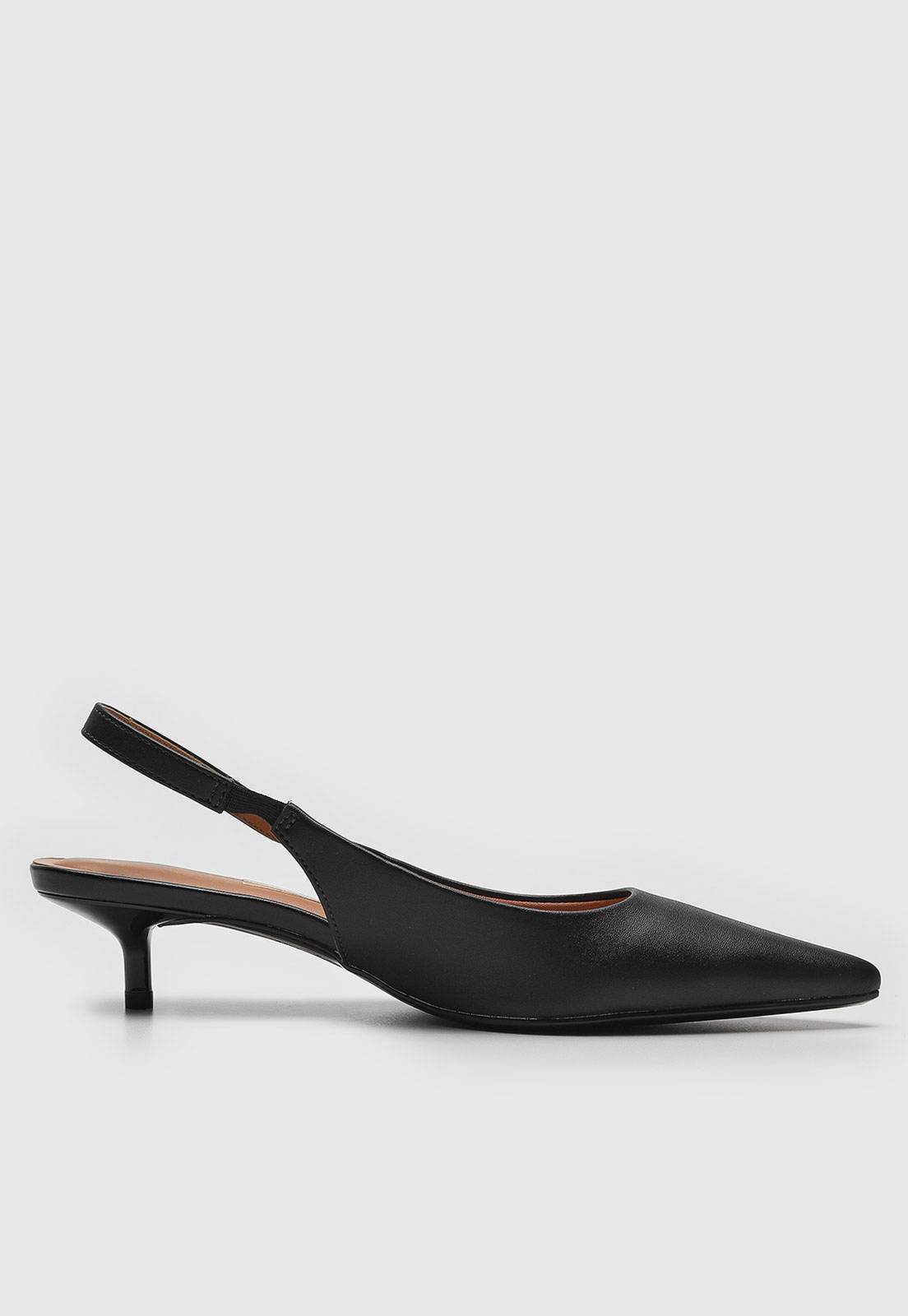 Scarpin Slingback Vizzano Aplicação Preto - Imagem 2
