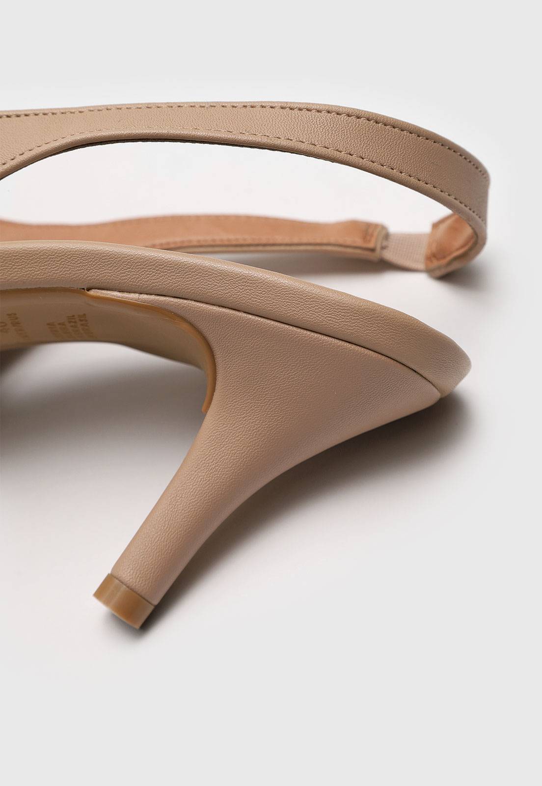 Scarpin Slingback Vizzano Laço Bege - Imagem 4