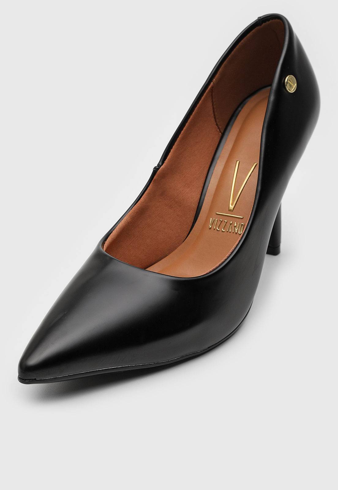 Scarpin Vizzano Liso Preto - Imagem 2