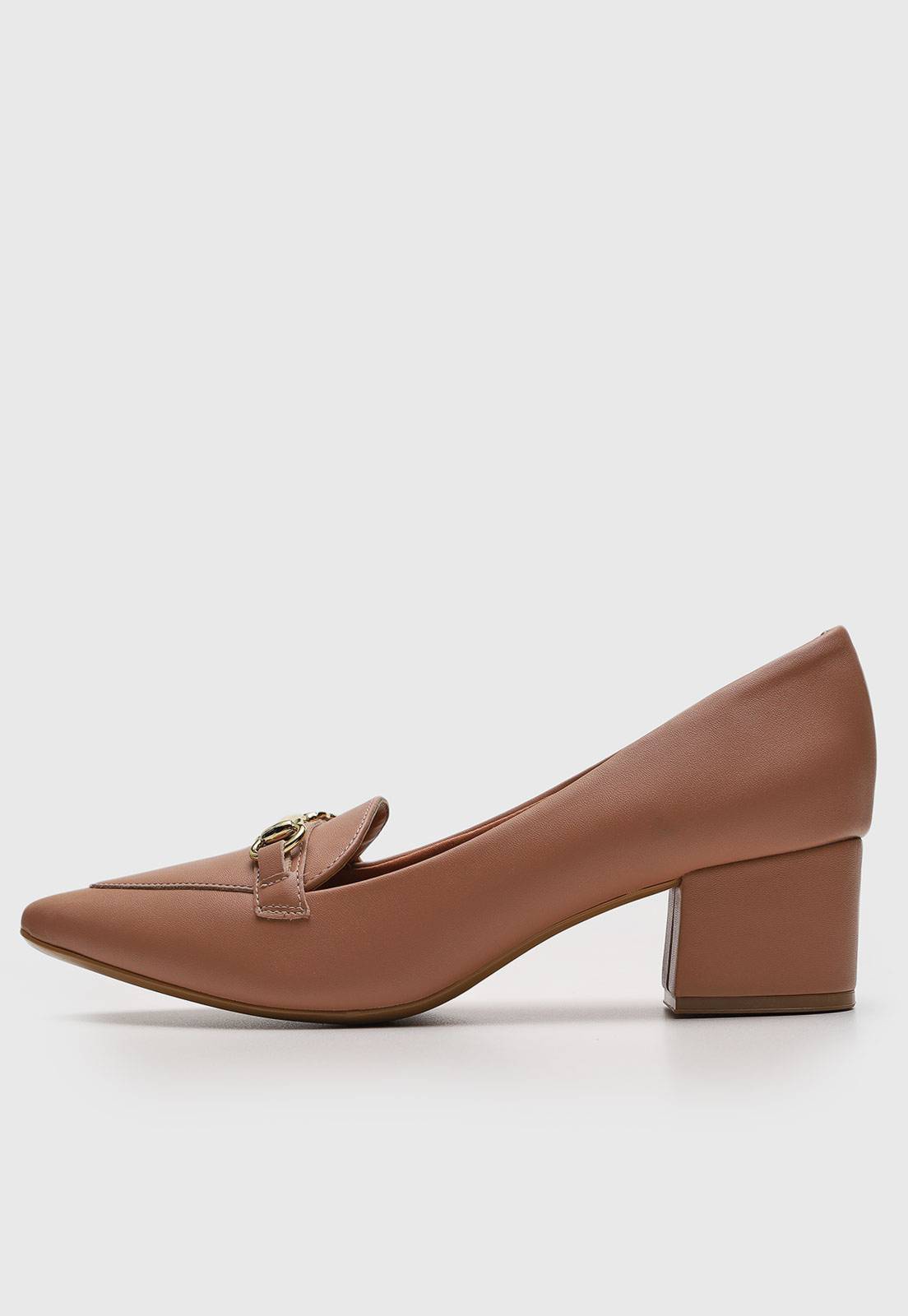 Scarpin Vizzano Salto Grosso Preto - Imagem 2