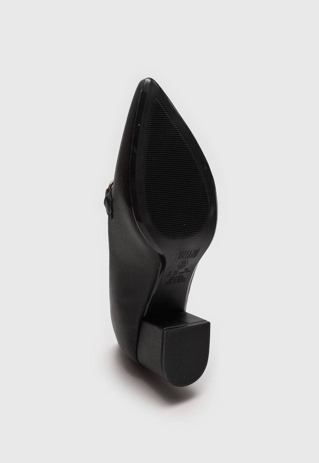 Scarpin Vizzano Salto Grosso Preto - Imagem 11