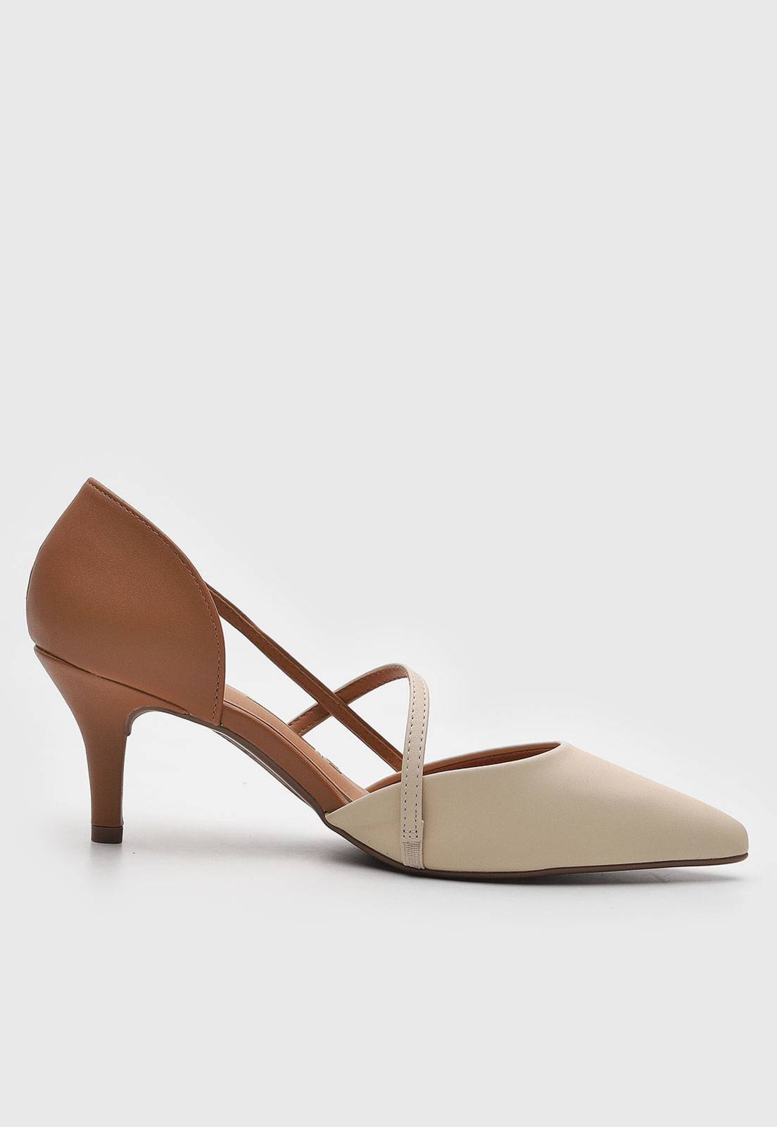 Scarpin Vizzano Tiras Off-White - Imagem 2