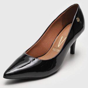 Scarpin Vizzano Verniz Preto | Vermelho