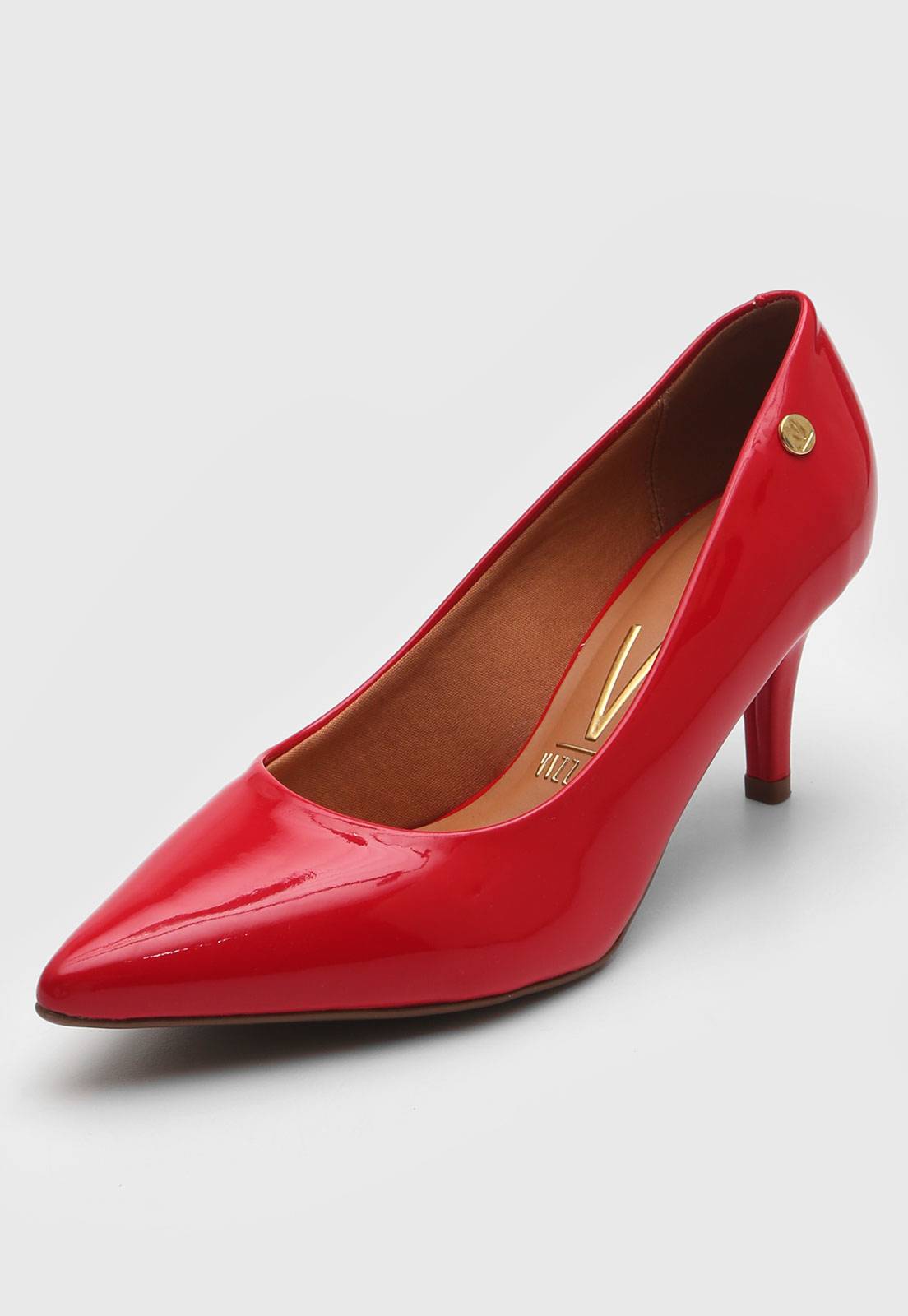 Scarpin Vizzano Verniz Preto | Vermelho - Imagem 2